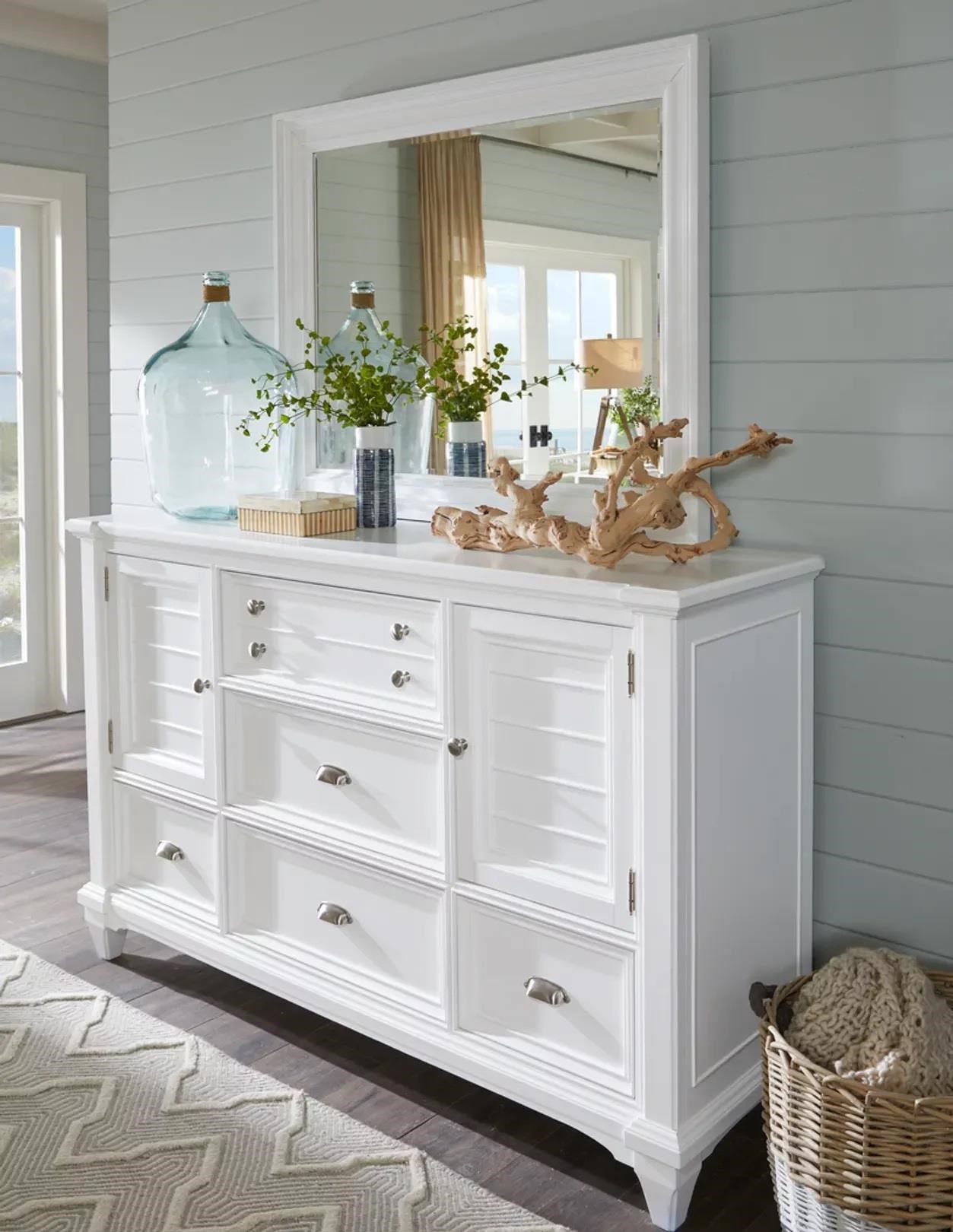 Folio 21 Hilton Head Door Dresser And Rectangular Mirror Johnny